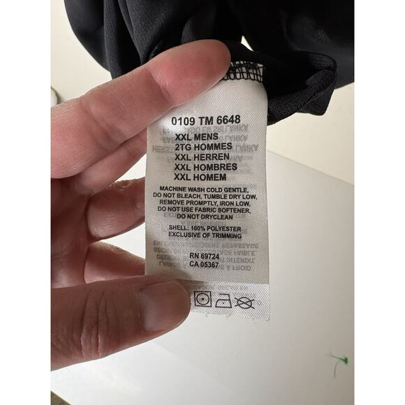 Columbia Polo Shirt Mens XXL Titanium Black 1/4 Zip Short Sleeve Fishing - Picture 8 of 10